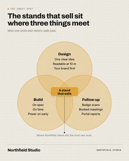 Venn diagram format (Infographics) rendered for a sample brand