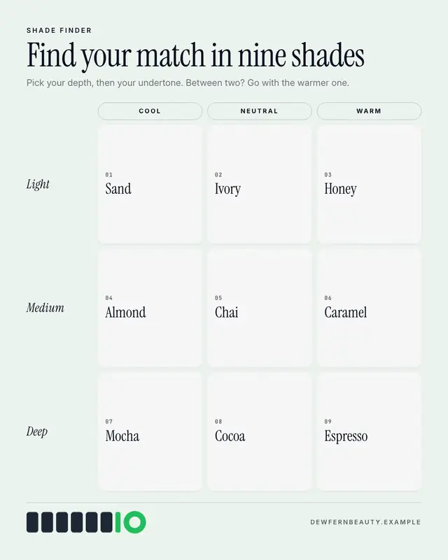 Shade finder — sample creative