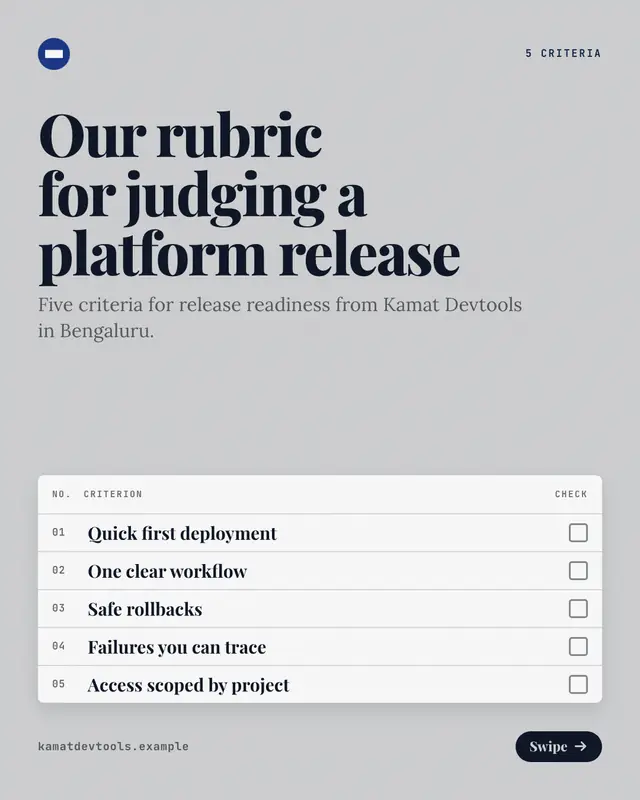 Rubric — sample creative