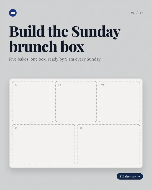 Combo tray — sample creative