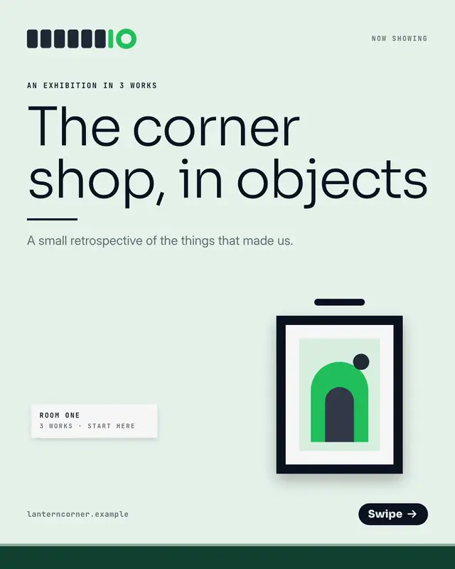 Museum placards — sample creative