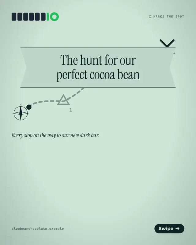 Treasure map — sample creative