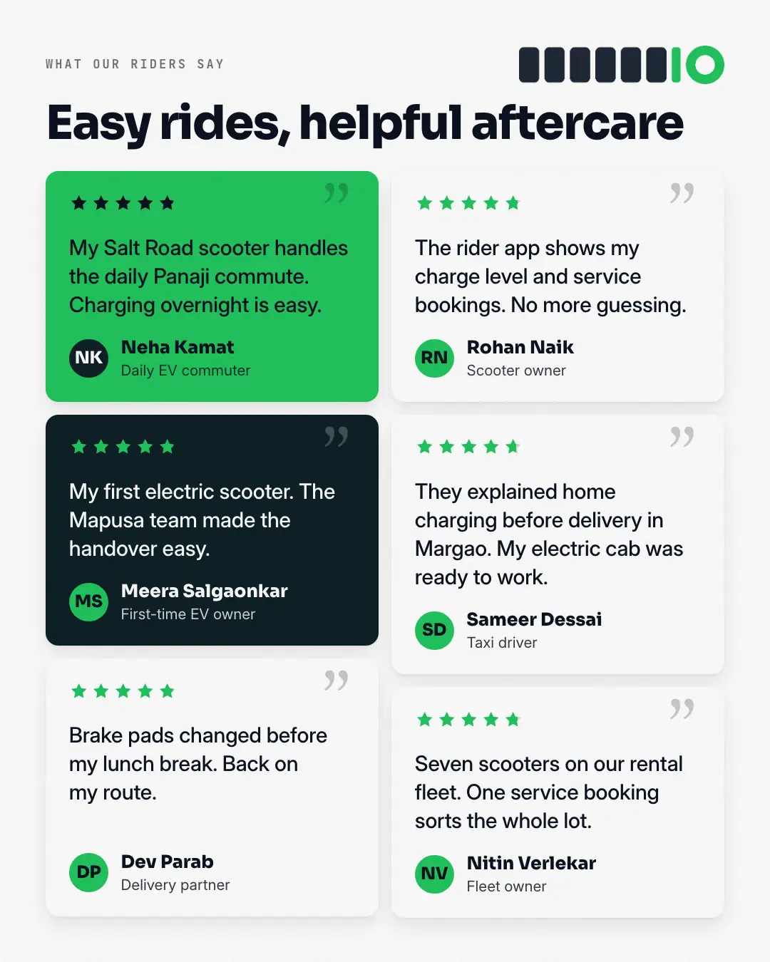 Sample Review wall creative (Data & proof template), shown on the fictional brand Salt Road
