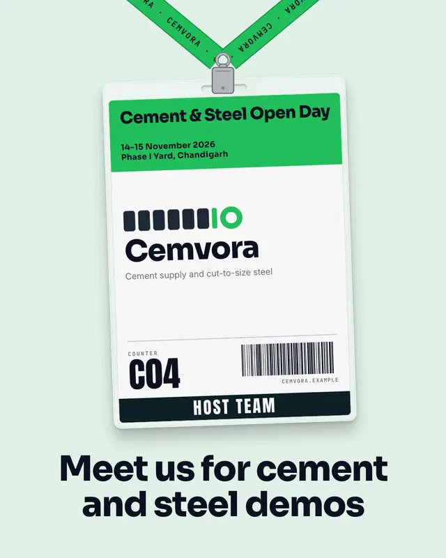 Conference badge — sample creative
