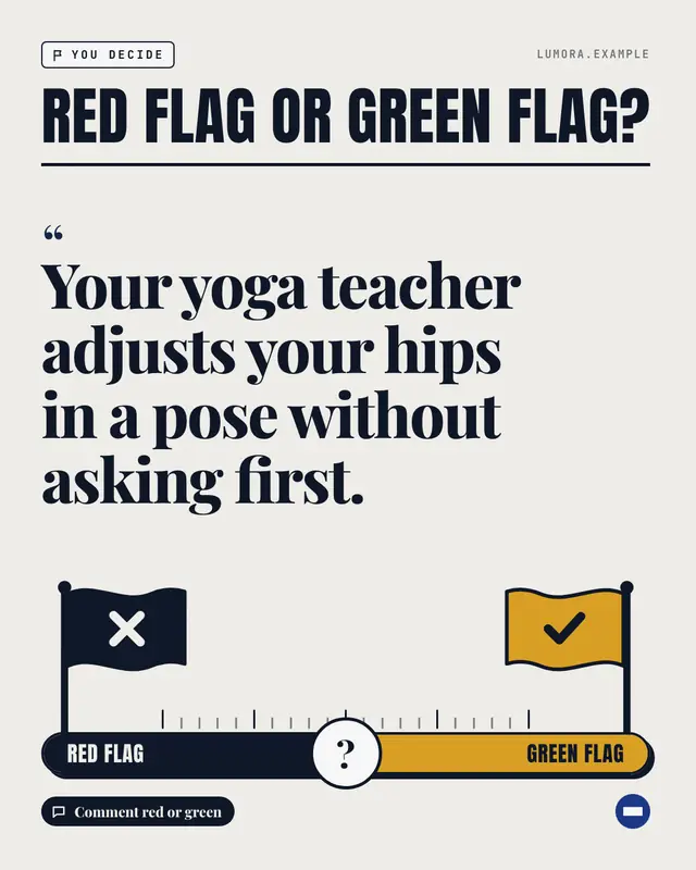 Red flag or green flag? — sample creative