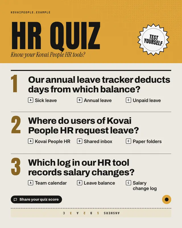Pop quiz — sample creative