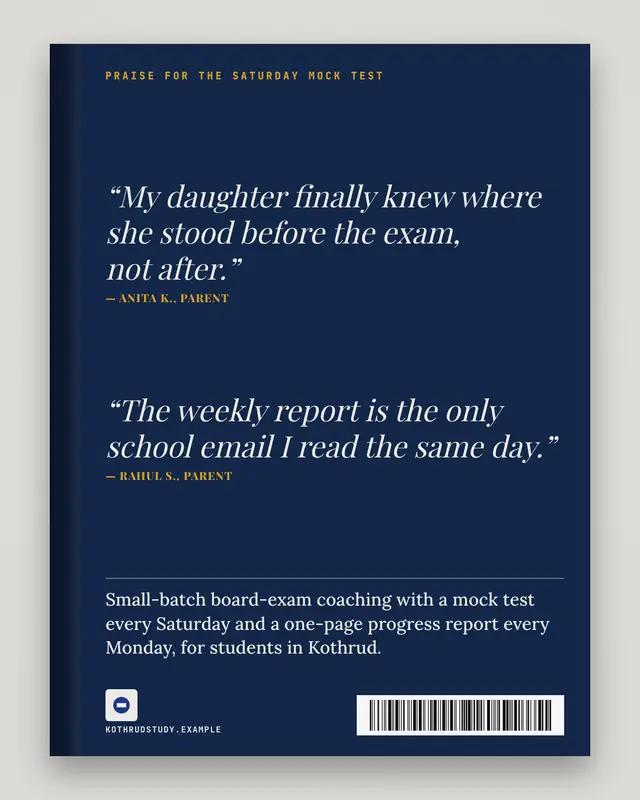 Praise blurbs — sample creative