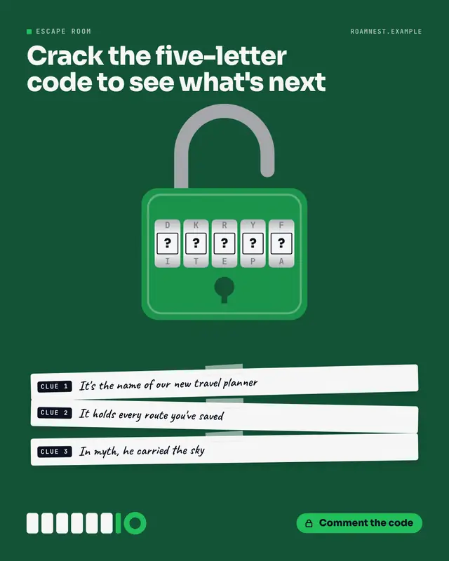 Padlock puzzle — sample creative
