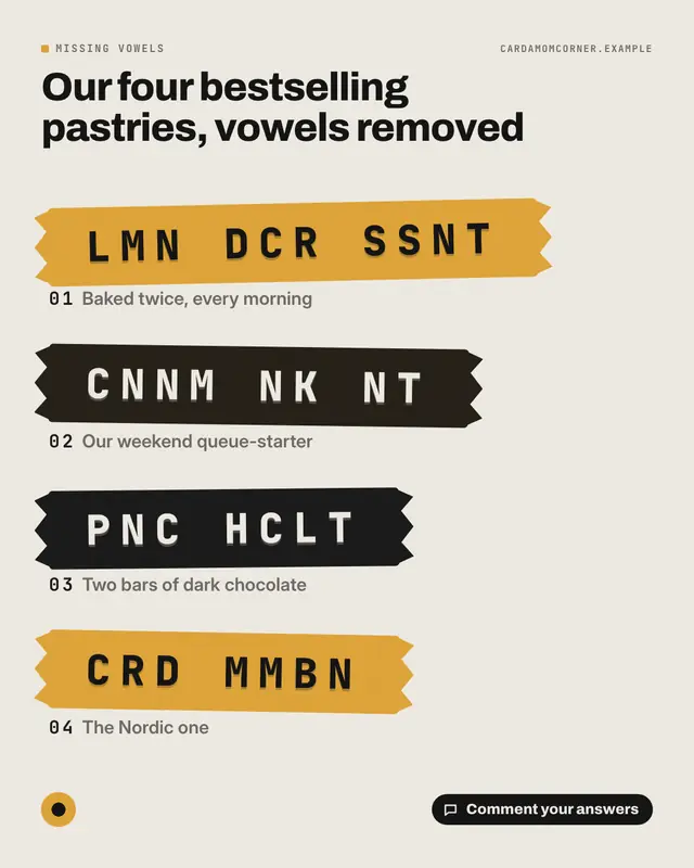 No vowels — sample creative