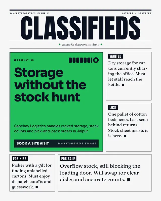 Classified ads — sample creative