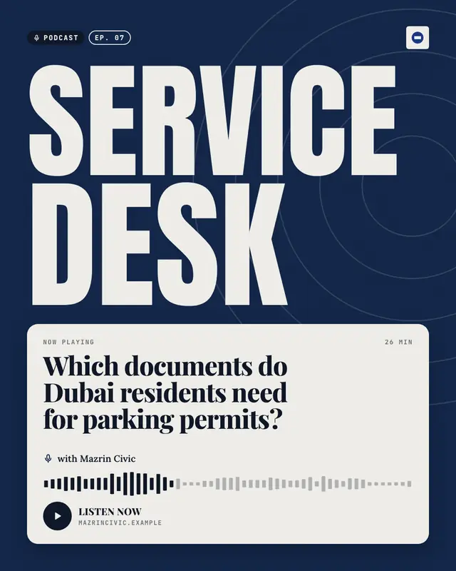 Podcast episode card — sample creative