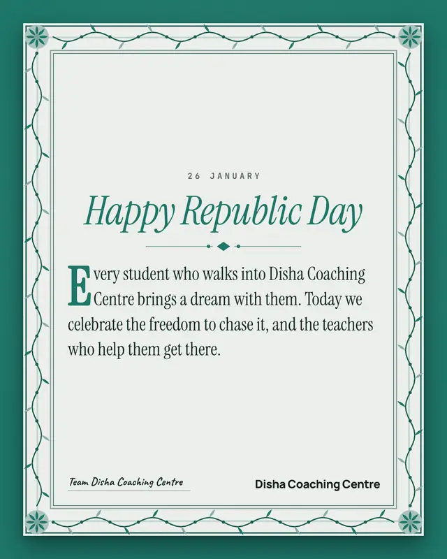Republic Day illuminated page — sample creative