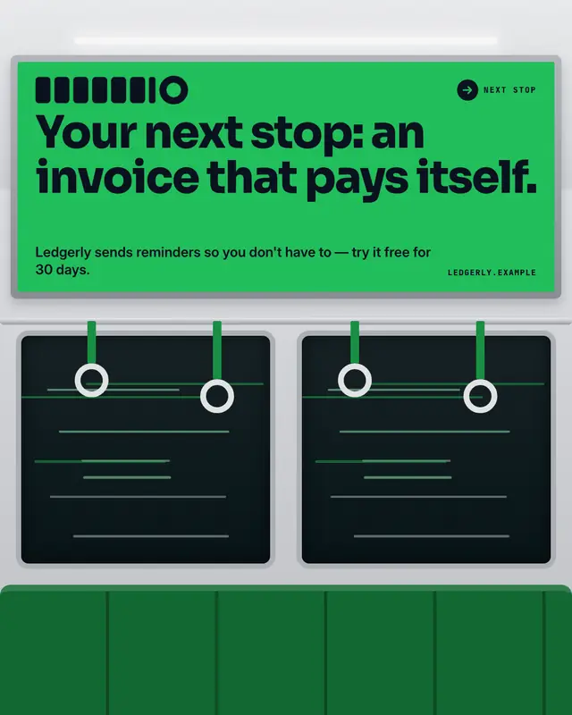 Subway card — sample creative