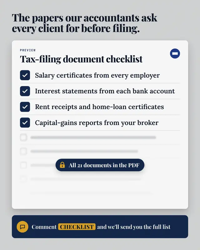 Checklist preview — sample creative