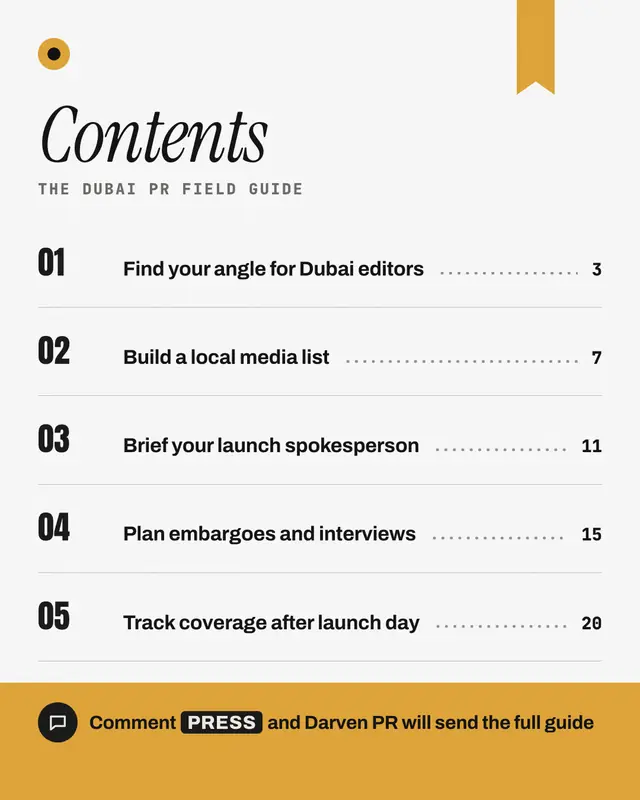 Chapter list — sample creative