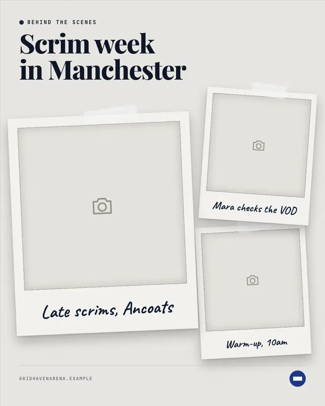 Behind-the-scenes collage — sample creative
