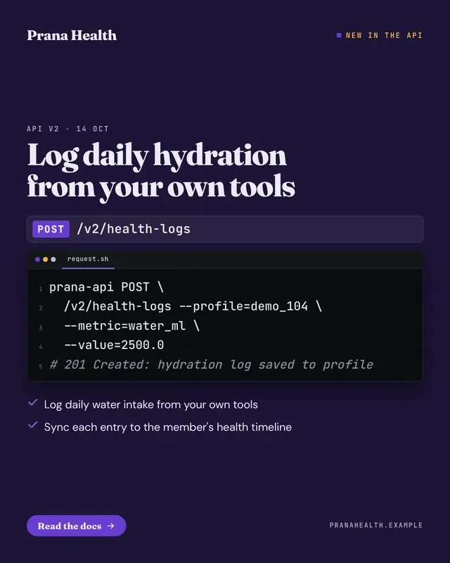 API release card — sample creative