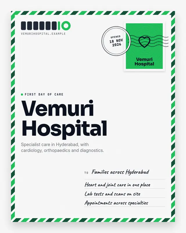 First-day cover — sample creative