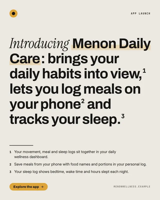 Footnoted headline — sample creative