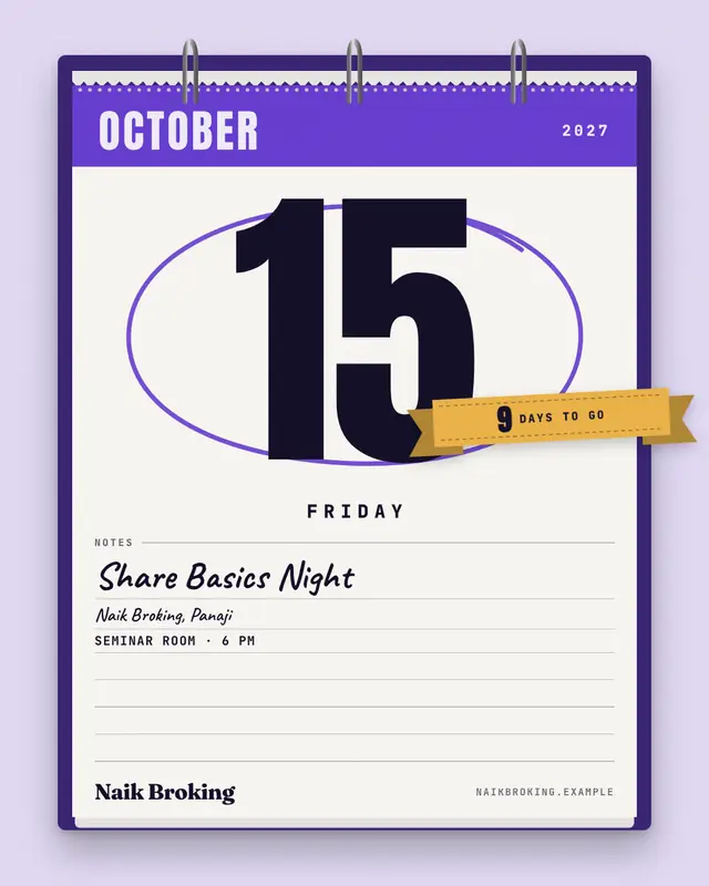 Desk calendar — sample creative