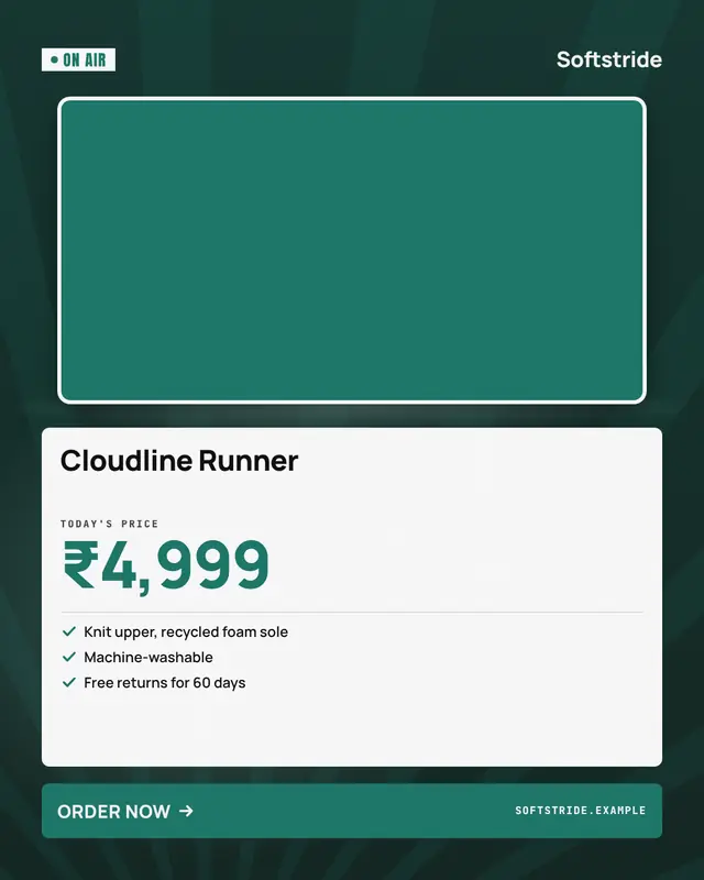Teleshopping — sample creative