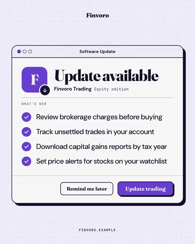 Update available — sample creative