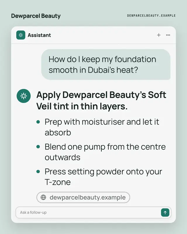Assistant answer — sample creative