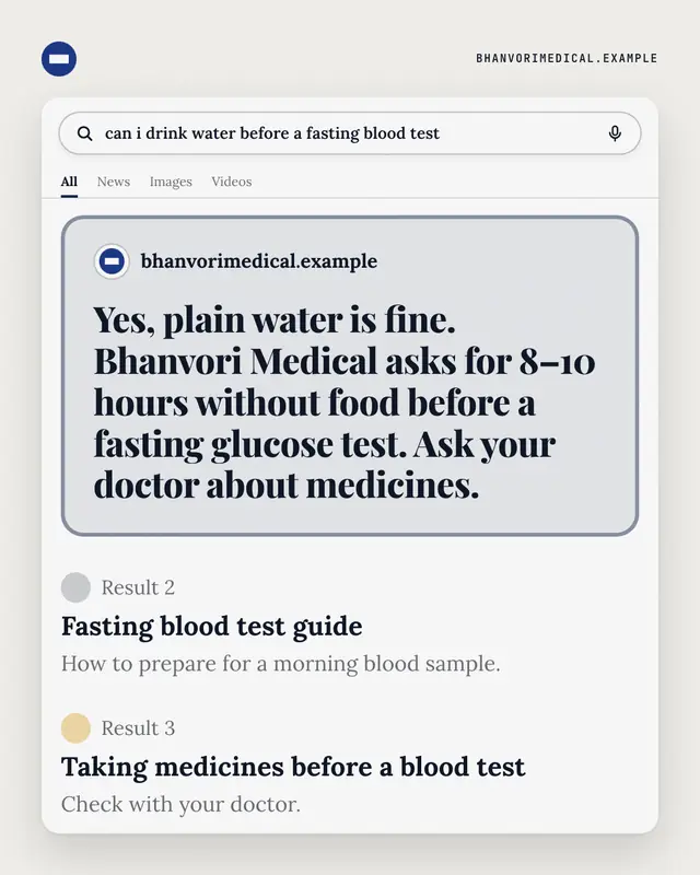 Search answer — sample creative