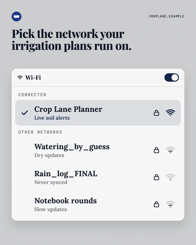 WiFi picker — sample creative
