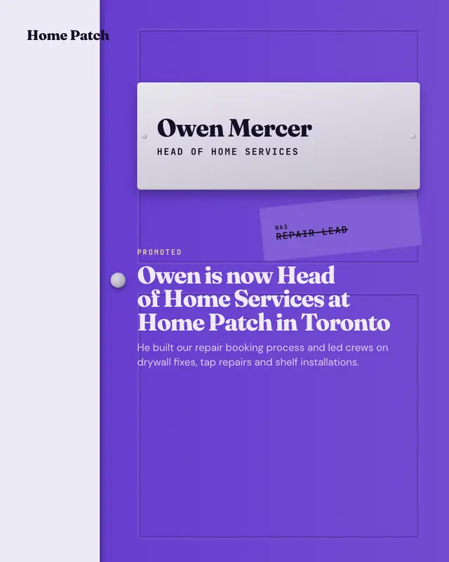 Promotion nameplate — sample creative